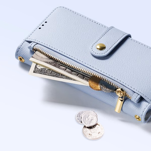 Dux Ducis Lawa iPhone 16 Pro ādas apvalks ar noņemamu magnētisko maku - zils