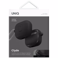 Uniq Clyde Lock apvalks AirPods 4 - melns
