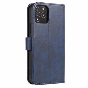 Magnet Case elegants viedtālruņa apvalks ar vāciņu un statīva funkciju Samsung Galaxy A73 zils