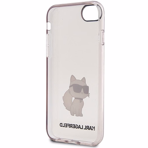 Karl Lagerfeld KLHCI8HNCHTCP iPhone 7/8/ SE 2020 / SE 2022 rozā/rozā cietais apvalks Ikonik Choupette