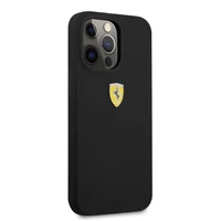Ferrari FESSIHMP13LBK iPhone 13 Pro / 13 6.1 ciets apvalks silikona MagSafe melns