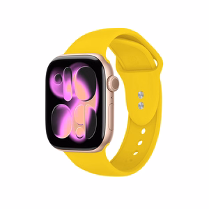 Crong Liquid siksniņa Apple Watch 38 / 40 / 41 / 42 mm, dzeltena