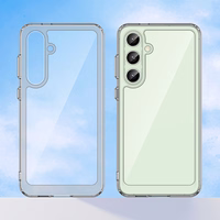 Kosmosa viedtālruņa apvalks ar gēla rāmi Samsung Galaxy S24 FE - caurspīdīgs