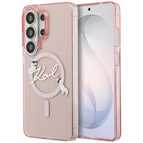 Karl Lagerfeld IML KC Script MagSafe Maciņš for Samsung Galaxy S26 Ultra - rozā
