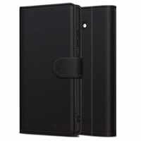 TECH-PROTECT WALLET RS IPHONE 16E MELNS/SARKANS Tech-Protect Wallet viedtālruņa apvalks iPhone 16e - melns