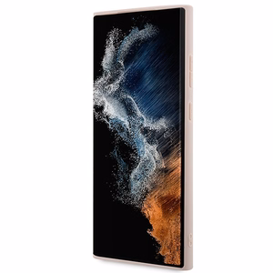 Guess GUHCS23L4GMGPI S23 Ultra S918 rozā/rozā cietais apvalks 4G Liels Metāla Logotips