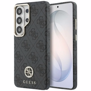 Guess maciņš 4G Rhinestone Round Logo MagSafe priekš Samsung Galaxy S26 Ultra melns