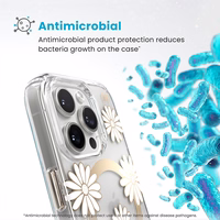 Speck Presidio Lux ClickLock & MagSafe - iPhone 16 Pro maciņš (Sunshine Daisies / Clear / zeltains)