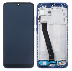 LCD screen Xiaomi Redmi 7 with touch screen and frame Blue original (service pack)