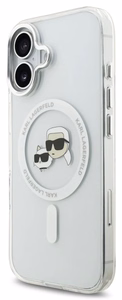 Karl Lagerfeld IML K&CH Heads Metal Frame MagSafe vāciņš Apple iPhone 17
