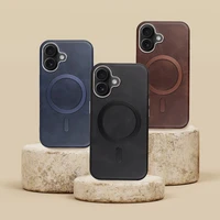 GENTLEMAN MAG COVER Viedtālruņa apvalks, savietojams ar MagSafe IPHONE 16 PRO, tumši zils