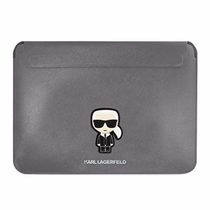 Karl Lagerfeld Saffiano Ikonik Karl apvalks 13-14" klēpjdatoram - sudraba
