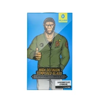 5D Mr. Monkey Aizsargstikls - Apple iPhone 15 Plus / 16 Plus melns (Strong HD)