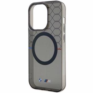 Apvalks BMW BMHMP14XHGPK iPhone 14 Pro Max 6.7" pelēks/pelēks cietais apvalks Raksts MagSafe