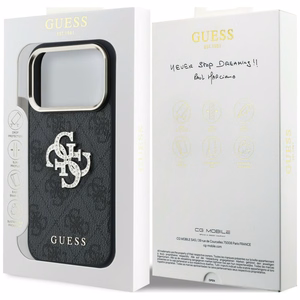 Guess 4G & Big Strass Logo vāciņš modelim iPhone 18 Pro / 17 Pro – melns