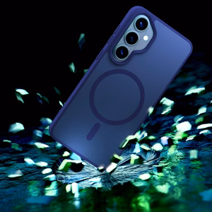 3mk Smoke MagCase zils – tālruņa vāciņš modelim Samsung Galaxy S26