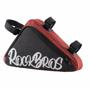 Rockbros G002 Flash Journey trīsstūra velosipēda rāmja soma, 1.4L – krāsa: sarkana
