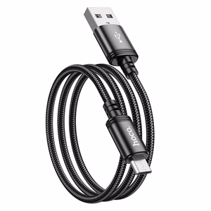 Kabelis USB A uz Micro USB Hoco 2,4A 1 m X89 melns