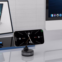 Wozinsky WUSM-01 magnētiskais automašīnas turētājs paneļa / vējstikla stiprinājumam - melns