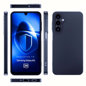 3mk Matētais apvalks Samsung Galaxy A16 - melns