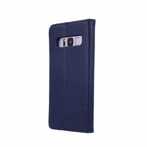 Genuine Leather Smart Pro for iPhone 17 Air 6,6" navy blue