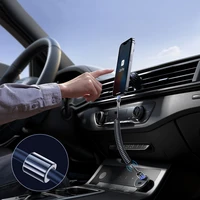 Joyroom S-A43 Crystal-Clear Series 3A USB-A - USB-C spirālveida kabelis 1,5 m - melns