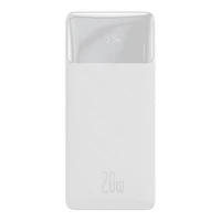 Powerbank Baseus Bipow 10000mAh, 20W (balta)
