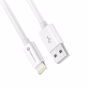 FORCELL F-ENERGY C703 kabelis USB A uz Lightning MFi 2,4A 12W 1 m balts
