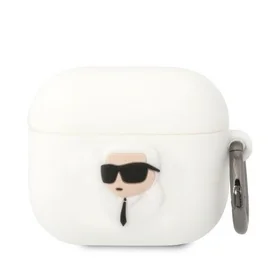 Karl Lagerfeld KLA3RUNIKH AirPods 3 vāciņš silikons balts Karl Head 3D