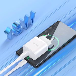 Dudao A20EU USB-A 18W sienas lādētājs - balts + USB-A - USB-C kabelis