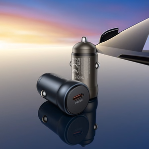 Borofone Auto lādētājs BZ32 Fresh - C tipa - PD 30W pelēks