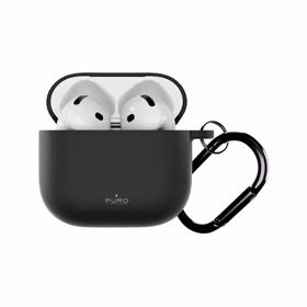 Puro Icon AirPods 4 korpuss - melns