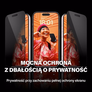 PanzerGlass Īpaši plats privātuma rūdītais stikls ar pozicionieri iPhone 15 Pro