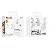 Borofone TWS Bluetooth Austiņas FQ12 Nice baltas
