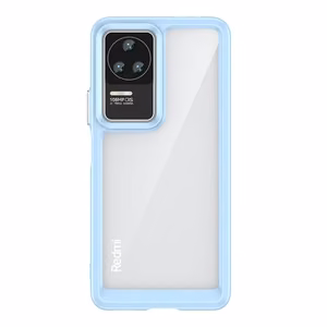 Outer Space Case viedtālruņa apvalks Xiaomi Poco F4 5G ar elastīgu rāmi zils