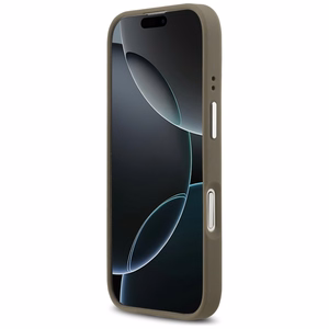Guess graudainas lielā 4G klasiskā logotipa vāciņš iPhone 17 – brūns
