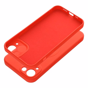 SILICONE MAG COVER viedtālruņa apvalks, saderīgs ar MagSafe, IPHONE 13 sarkans
