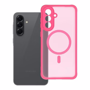 FULL MATTE MAG COVER magnētiskais viedtālruņa apvalks, saderīgs ar MagSafe, SAMSUNG A56, rozā