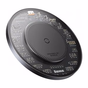 Baseus BS-W530 15W indukcijas lādētājs + USB-C kabelis - USB-C 24W 1m - melns