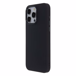 Satīna viedtālruņa apvalks iPhone 15 Pro 6,1" melns