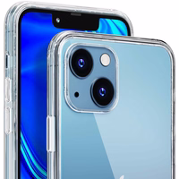 Viedtālruņa apvalks (m) iPhone 13 silikona no 3MK Clear Case sērijas - caurspīdīgs (m)