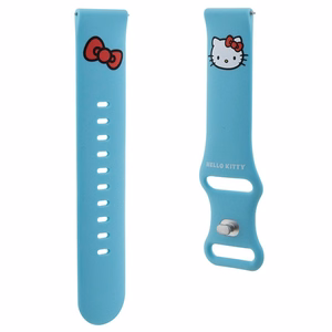 Hello Kitty Silicone Kitty Head strap universal 20mm - blue