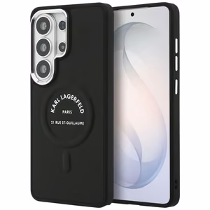 Karl Lagerfeld maciņš Embossed Ring RSG Logo MagSafe Samsung Galaxy S26 Ultra melns