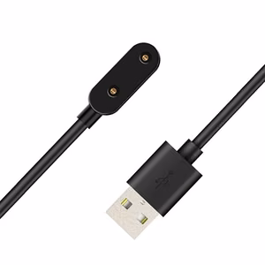 HLH-10 magnētiskais lādētājs Huawei Band 6 / 7 / 8 / 9 / 10 un Watch Fit 1 / 2 / 3, 1m, melns