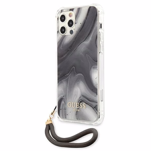 Guess Marble Collection iPhone 12 / iPhone 12 Pro Case - Gray