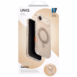 Uniq Swivix rotējošs 360° statīva viedtālruņa apvalks iPhone Air - zelta