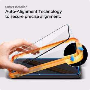 Spigen ALM Glass FC rūdītais stikls iPhone 15 Pro - melns 2 gab.