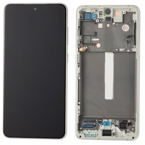 LCD screen Samsung G990 S21 FE 5G ar touch screen un frame Olive original (used Grade A)