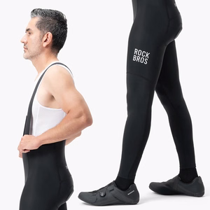 Rockbros 200021 Long Cycling Bib Shorts with Pad Size XL - Black