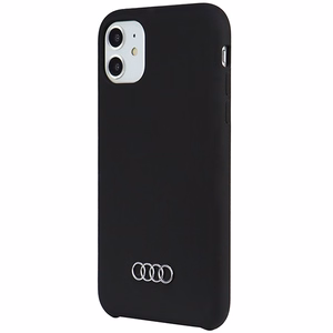 Audi silikona viedtālruņa apvalks iPhone 11 / Xr 6.1 melns
